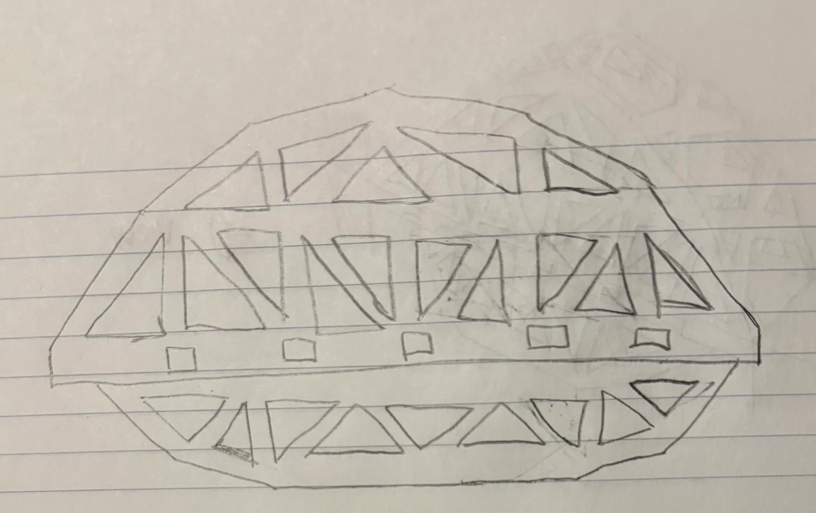 Early hand-drawn bridge concepts